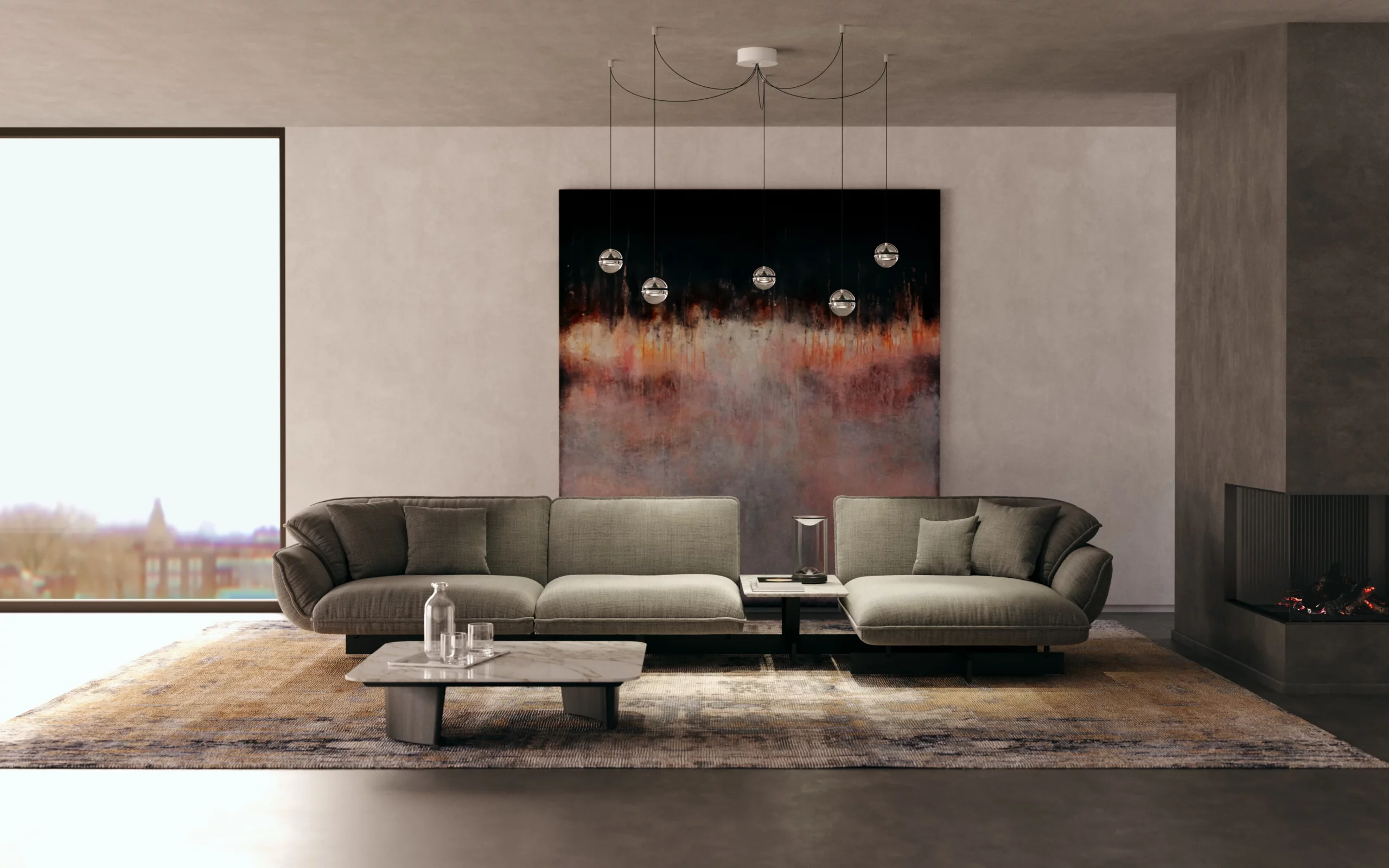 Italian Lighting Living Room