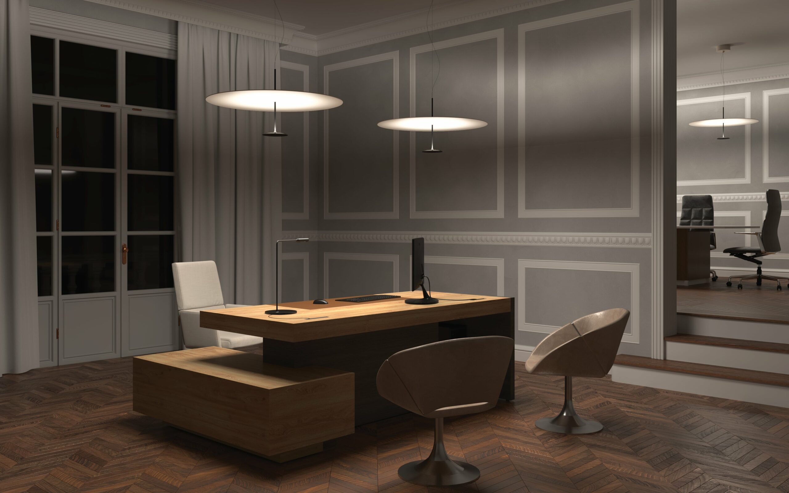 Office-made-with-luxurious-italian-style-furniture